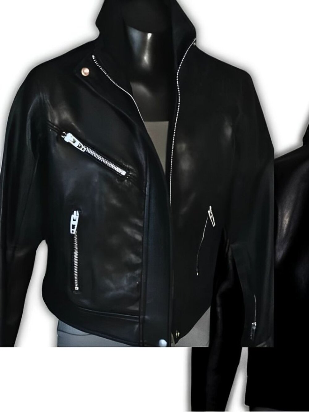 [BLANKNYC] Black Zip Front Moto Jacket - Size SMALL
